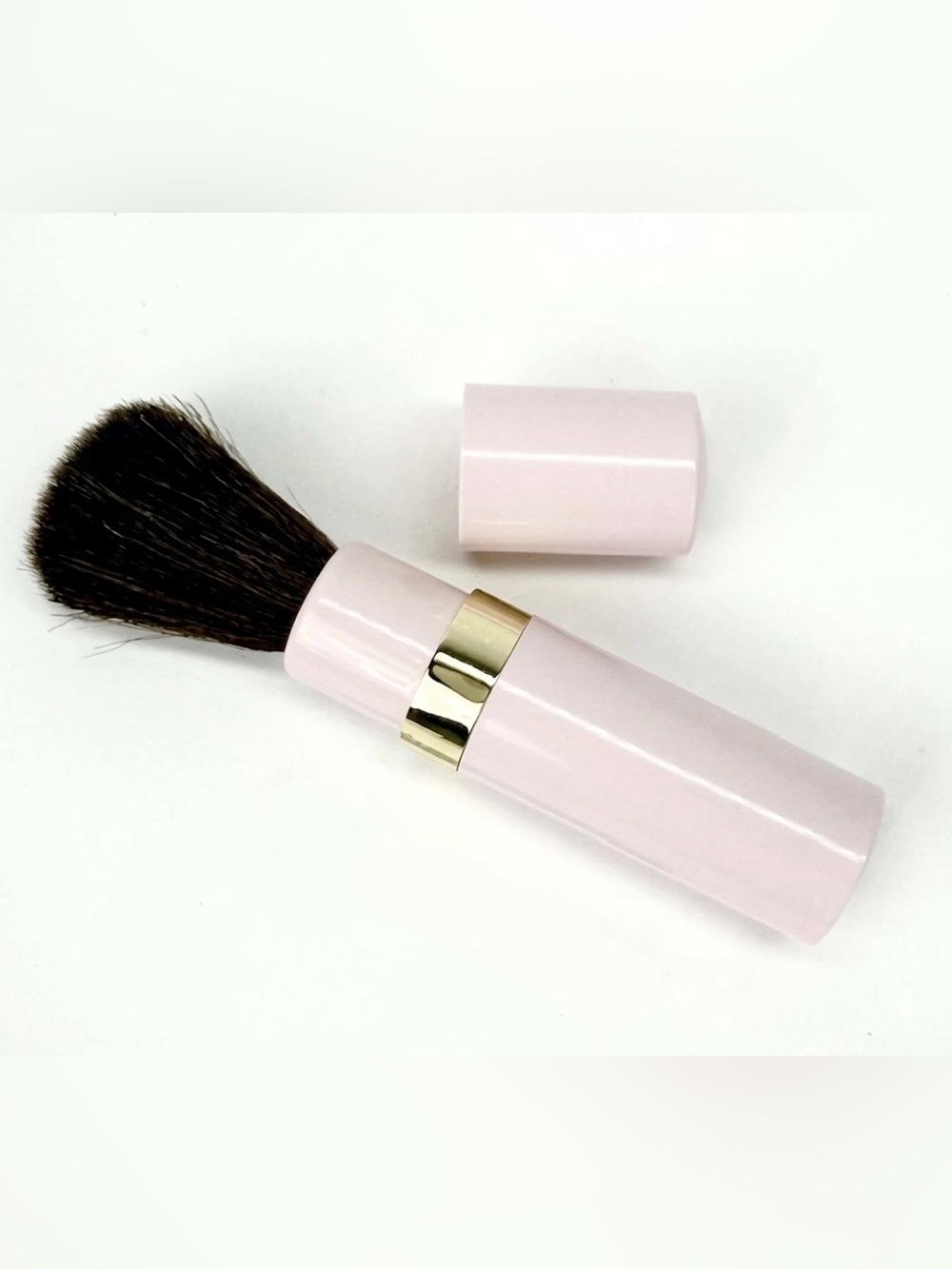 Vintage Mary Kay Pink Gold Compact Retractable Brush Blush Foundation Retro NEW
